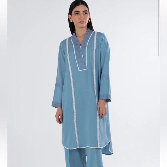 SANA SAFINAZ PAKISTANI DESIGNER DRESS 2 PIECE READY MADE - Picture 4 of 5